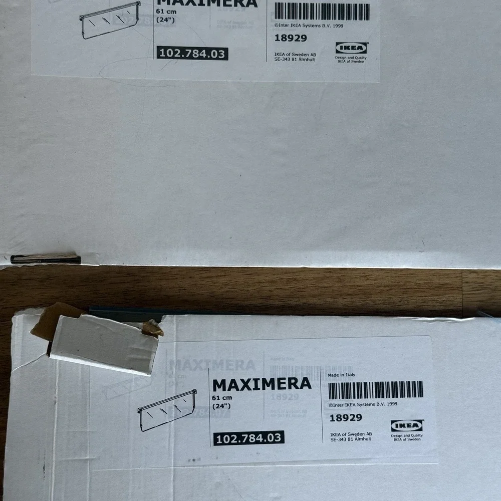 Ikea MAXIMERA Divider for high drawer white/clear 24